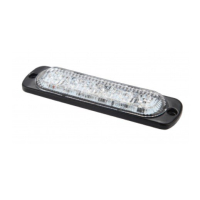LED flitser ultra dun ambergeel 12w